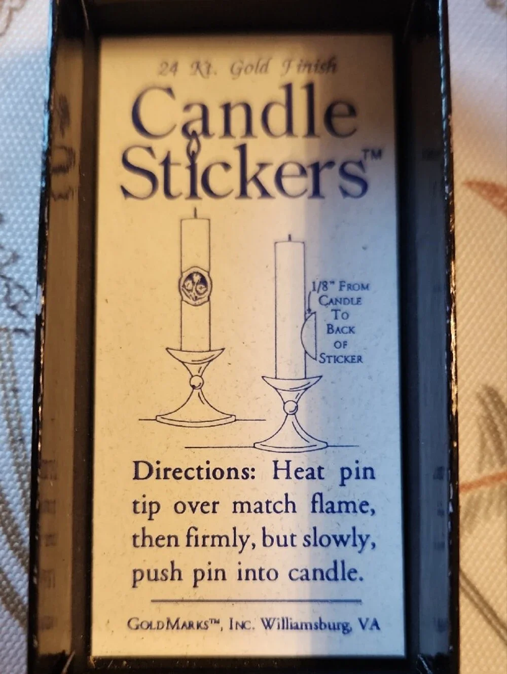 Candle Stickers 24K Gold Rose Decorative Accent